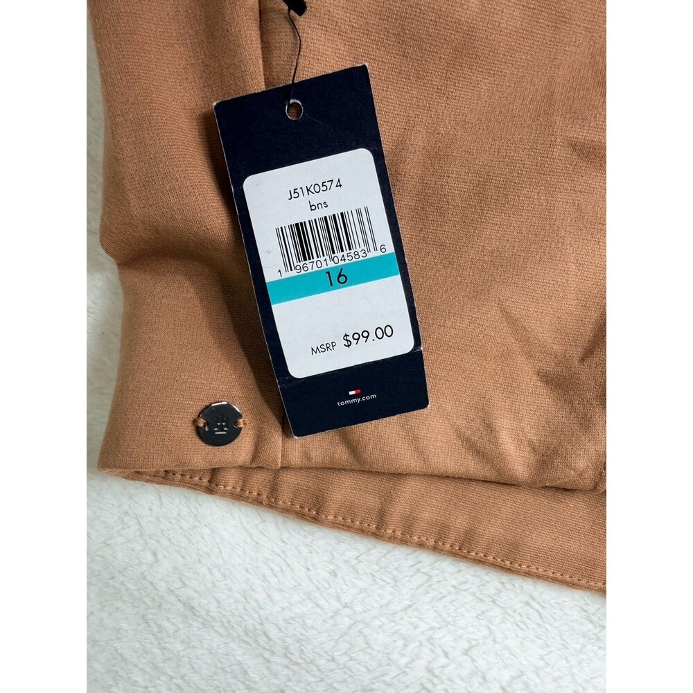 tommy hilfiger women wide leg pants,pull On,brown Size 16 - Picture 9 of 14